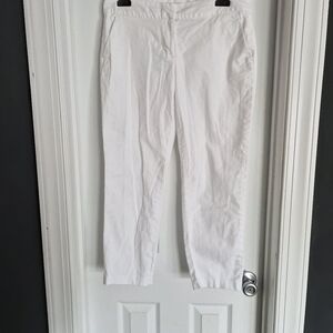 🌸B2G1 Free🌸Tommy Hilfiger White Chino Ankle Pants Trousers Size 10